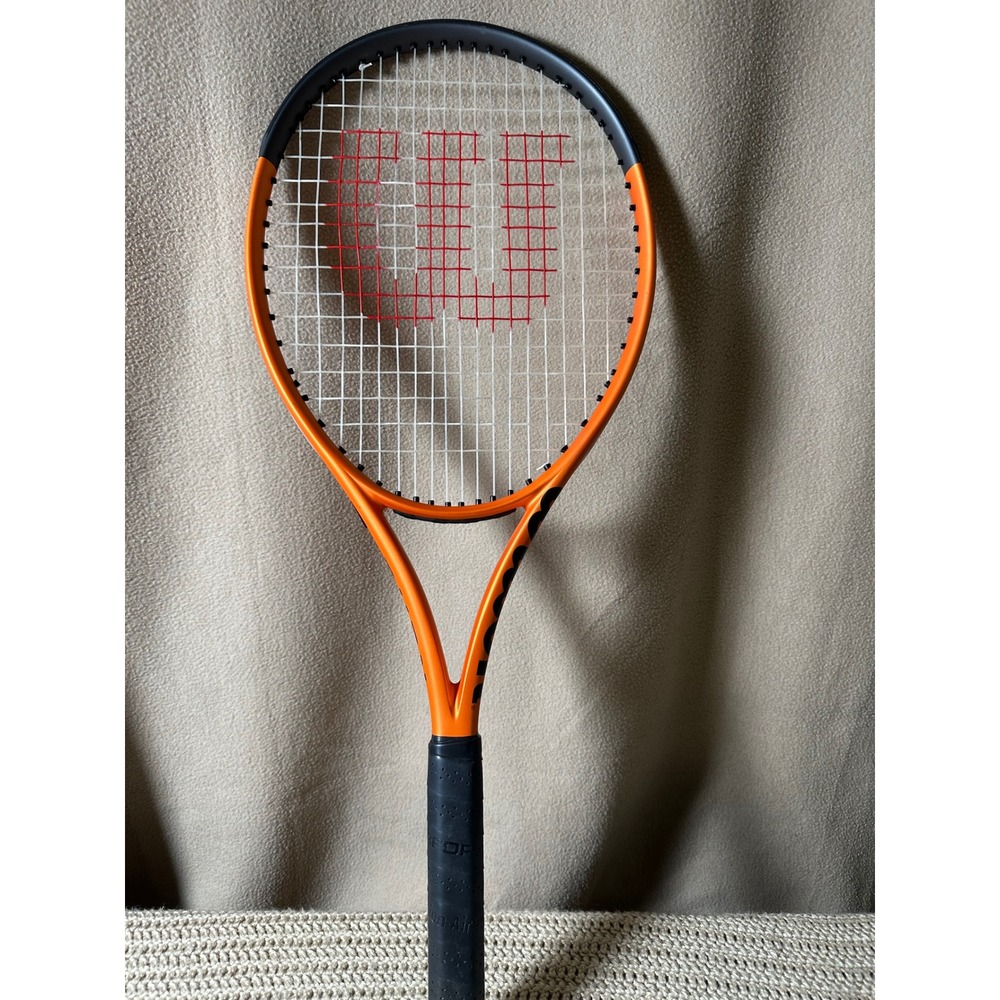 Wilson Burn 100LS v4 Tennis Racquet Orange Black 4 1/4 Grip 280g 9.9oz
